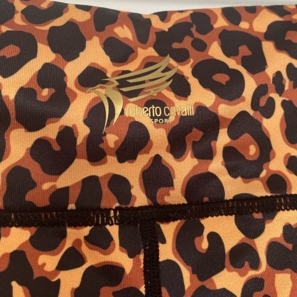 Roberto Cavalli Side-Mesh Cheetah-Print Leggings - Picture 3 of 9